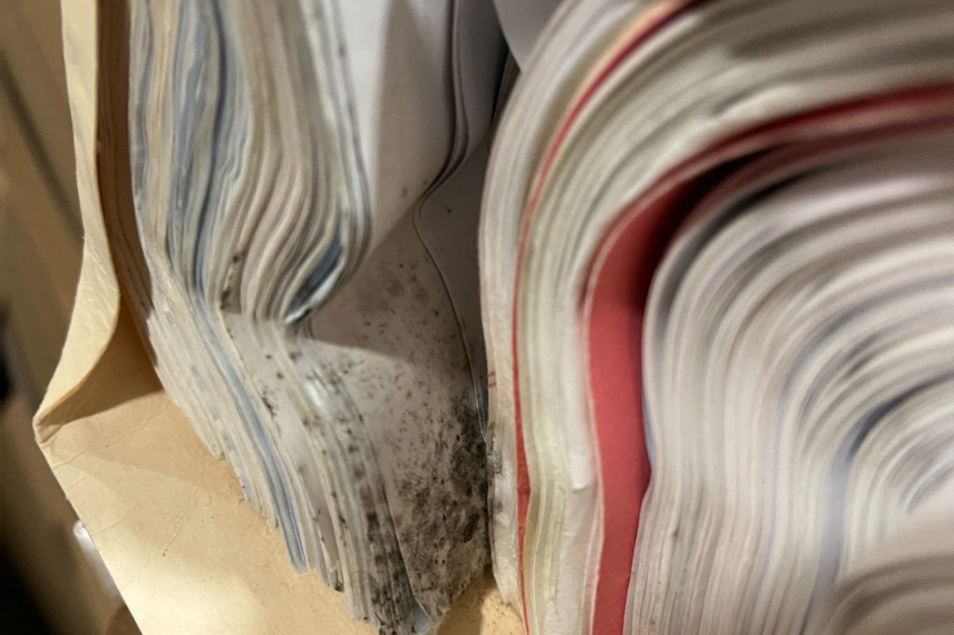 Hard drive shredding, iphone shredding, various electronic media ready to be confidentially shredded to protect privacy Shredded electronics